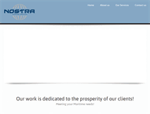 Tablet Screenshot of nostraship.com